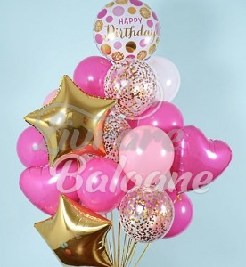 Baloane cu Heliu Happy Birthday (LB-12010)