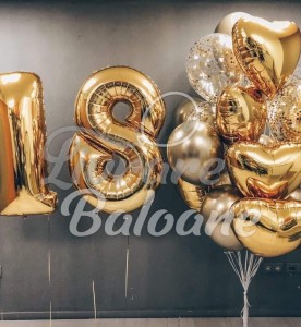 Buchet Baloane cu Heliu 18 ani (LB-12015)