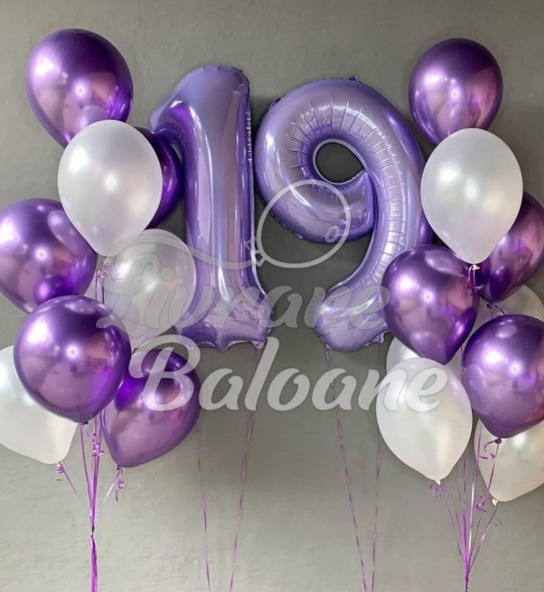 Set Buchet Baloane cu Cifre (LB-12017)