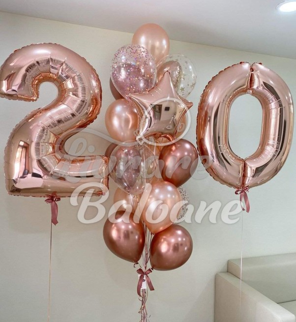 Набор воздушных шаров 20 лет (LB-12019)