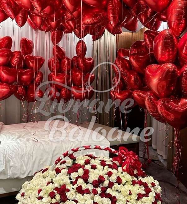 Decor la Domiciliu cu 120 Inimi Roşii (LB-16065)